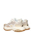 Versace Beige Fabric Chunky Sneakers Shoes with Logo Details for Women